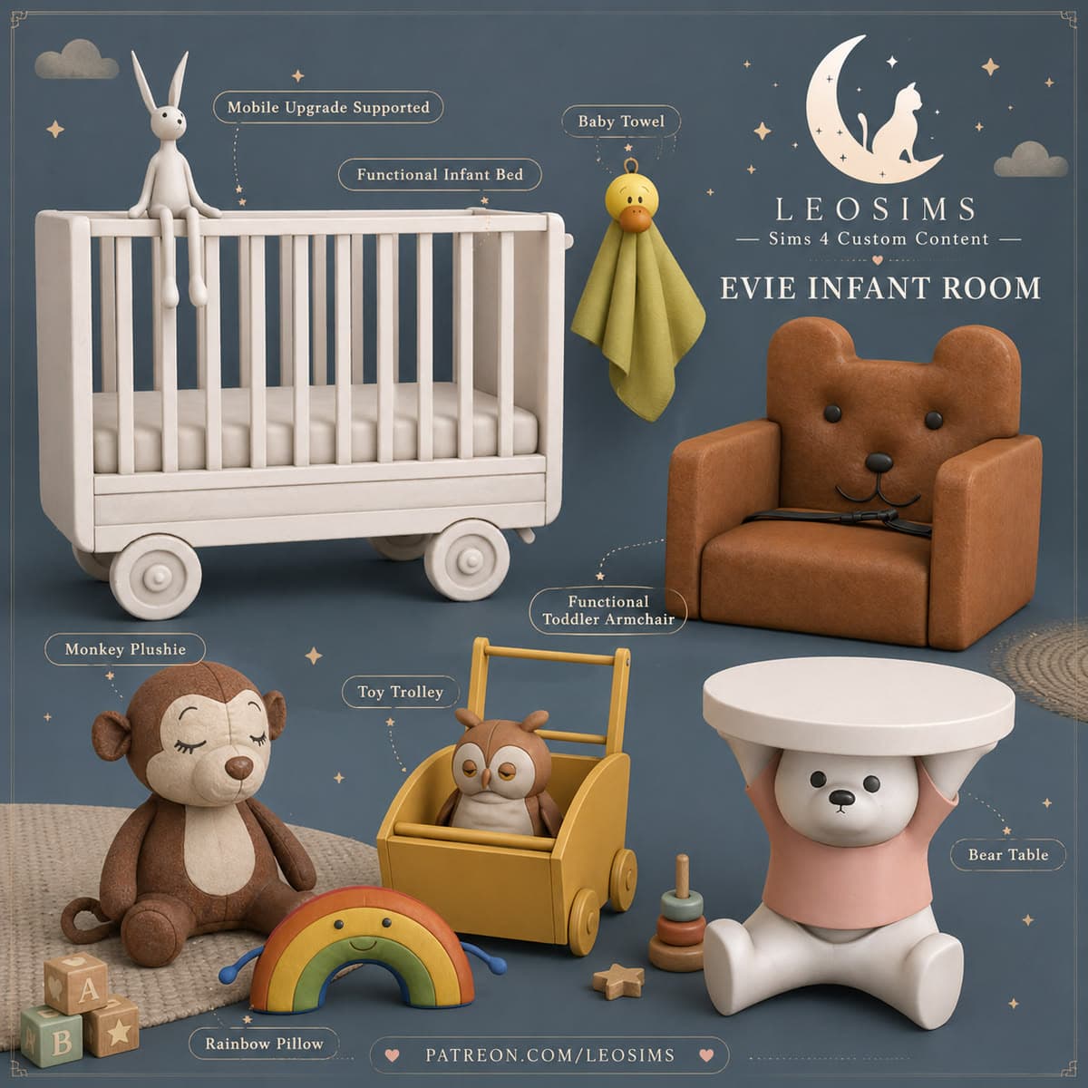 Скриншот мода Набор для детской Evie Infant Room